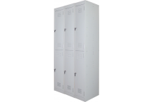 Ausfile® Locker 2 Door - 375mm wide Bank of 3 - AL2D375BK3