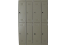 Ausfile® Locker 2 Door - 300mm wide Bank of 4 - AL2D300BK4 / MC5D