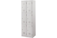 Ausfile® Locker 3 Door - 300mm wide Bank of 2 - AL3D300BK2 / MC6B