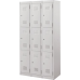 Ausfile® Locker 3 Door - 300mm wide Bank of 3 - AL3D300BK3 / MC6C