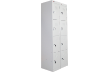 Ausfile® Locker 4 Door - 300mm wide Bank of 2 - AL4D300BK2 / MC7B