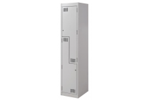 Ausfile® Locker 2 Door Step - 375mm wide Single - AL2DS375BK1