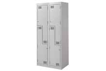 Ausfile® Locker 2 Door Step - 375mm wide Bank of 2 - AL2DS375BK2