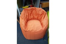 Eclipse Bean Bag Chair - Orange Fabric - CLR008