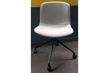 Eclipse Grey Fabric Mobile Chair