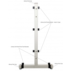 Eclipse Library End Panel Bracket - Hook In Type - LIBEPB