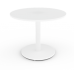 Eclipse Pedestal Table White - 900D - BMD900W