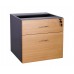 Eclipse® Banksia Fixed Pedestal 1 Pen / 1 File Drawer - EBFP1P1F