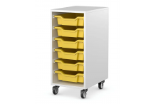 Eclipse Melamine Gratnells Tray Trolley - 1 Bay 800h (Tray Set 1) - TT1