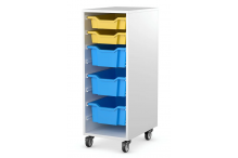 Eclipse Melamine Gratnells Tray Trolley - 1 Bay 1000h (Tray Set 3) - TT6