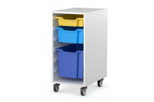 Eclipse Melamine Gratnells Tray Trolley - 1 Bay 800h (Tray Set 2) - TT3