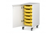 Eclipse Melamine Gratnells Tray Trolley - Lockable - 1 Bay 800h (Tray Set 1) - TT19