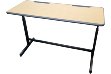 Eclipse® Optimum Double Student Desk - Adjustable Height - EODSD12O