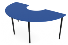 Eclipse® Curve Education Desk - Adjustable Height - DAH18900